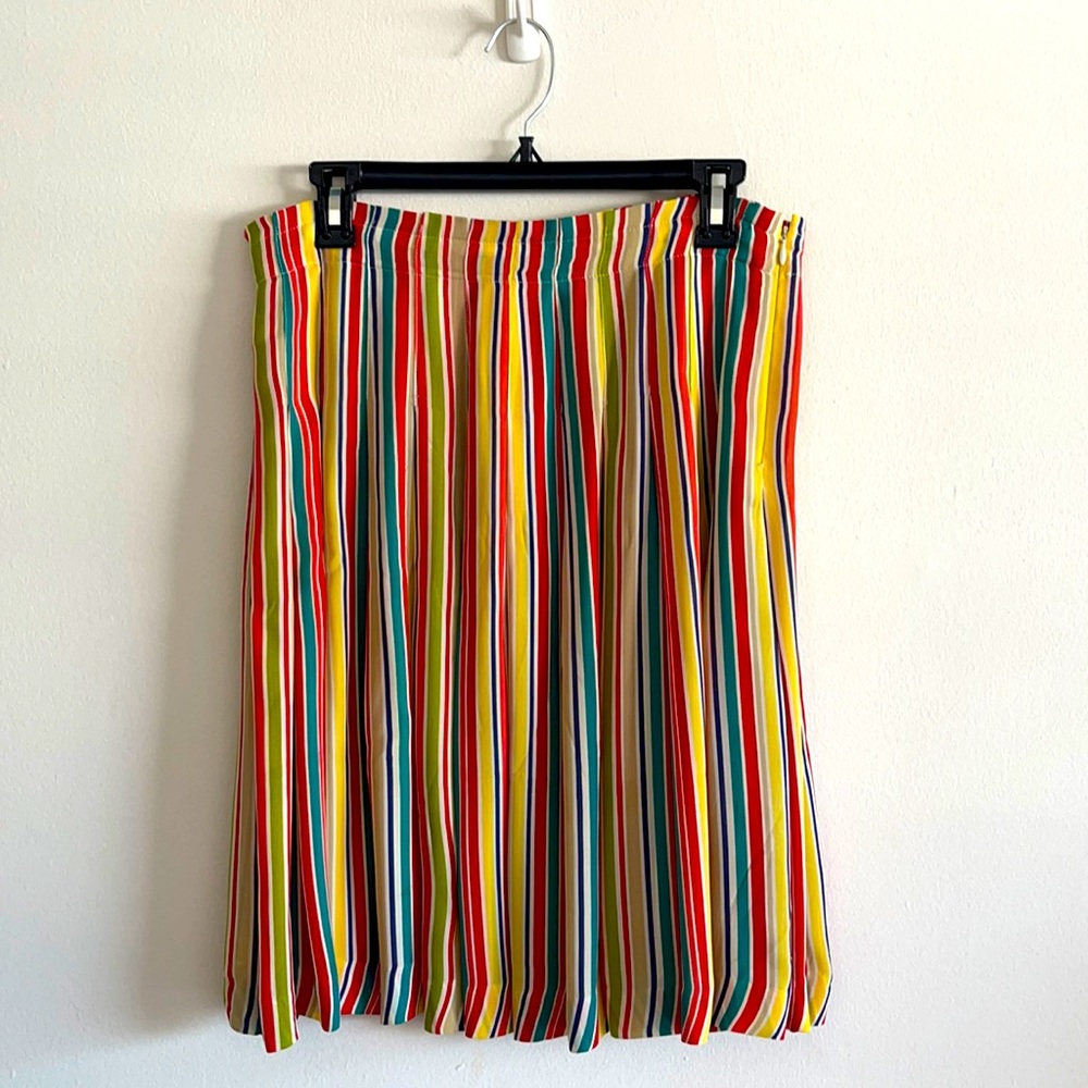 Vintage Cacharel Rainbow-Stripe Skirt